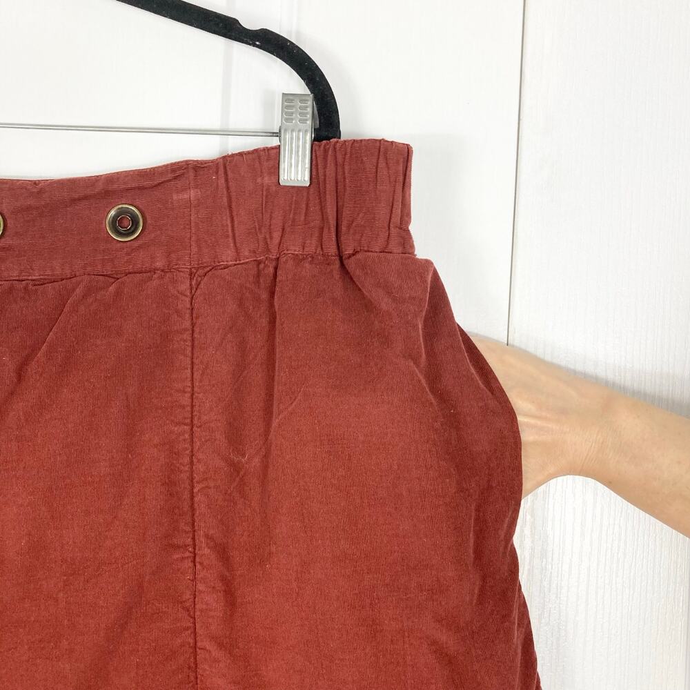 Nwot SHACK INCORPORATED Pants M Micro Corduroy Super-Wide-Barrel Drop Crotch - Picture 5 of 11